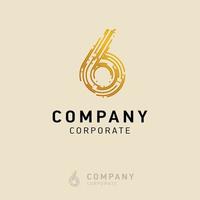 6 company logo design vector