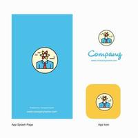 Confused man Company Logo App Icon and Splash Page Design Creative Business App Design Elements vector