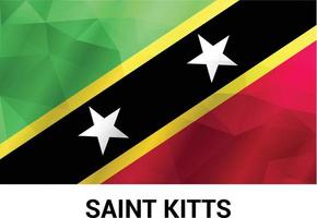 Saint Kitts flags design vector