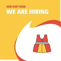 Join Our Team Busienss Company Dress We Are Hiring Poster Callout Design Vector background