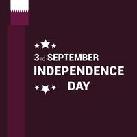 Qatar Independence day design card vector