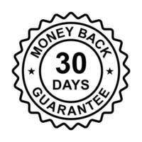 30 days money back guarantee icon vector for graphic design, logo, website, social media, mobile app, UI illustration