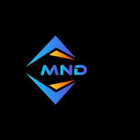 MND abstract technology logo design on Black background. MND creative initials letter logo concept. vector