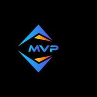 MVP abstract technology logo design on Black background. MVP creative initials letter logo concept. vector