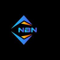 NBN abstract technology logo design on Black background. NBN creative initials letter logo concept. vector