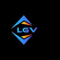 LGV abstract technology logo design on Black background. LGV creative initials letter logo concept. vector