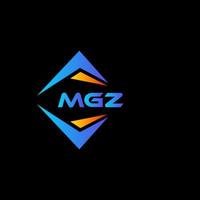 MGZ abstract technology logo design on Black background. MGZ creative initials letter logo concept. vector