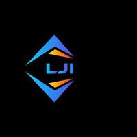 diseño de logotipo de tecnología abstracta lji sobre fondo negro. lji creative initials letter logo concept.lji diseño de logotipo de tecnología abstracta sobre fondo negro. concepto de logotipo de letra de iniciales creativas lji. vector