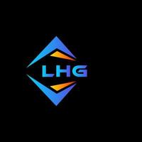 LHG abstract technology logo design on Black background. LHG creative initials letter logo concept. vector