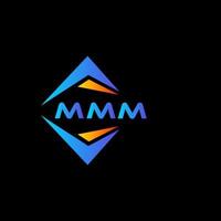 MMM abstract technology logo design on Black background. MMM creative initials letter logo concept. vector