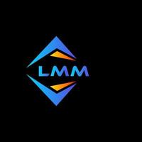 LMM abstract technology logo design on Black background. LMM creative initials letter logo concept. vector