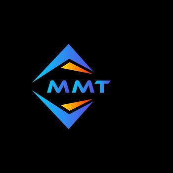 MMT abstract technology logo design on Black background. MMT creative initials letter logo concept. vector