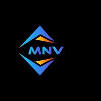 MNV abstract technology logo design on Black background. MNV creative initials letter logo concept. vector