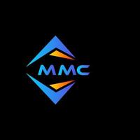 diseño de logotipo de tecnología abstracta mmc sobre fondo negro. concepto de logotipo de letra de iniciales creativas mmc. vector