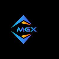 diseño de logotipo de tecnología abstracta mgx sobre fondo negro. concepto de logotipo de letra inicial creativa mgx. vector