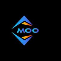MOO abstract technology logo design on Black background. MOO creative initials letter logo concept. vector