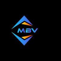 diseño de logotipo de tecnología abstracta mbv sobre fondo negro. mbv creative initials letter logo concept.mbv diseño de logotipo de tecnología abstracta sobre fondo negro. concepto de logotipo de letra de iniciales creativas mbv. vector