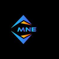 MNE abstract technology logo design on Black background. MNE creative initials letter logo concept. vector