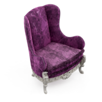 chaise isométrique rendu isolé 3d png