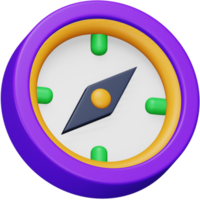 Compass 3d rendering isometric icon. png