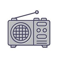 icono de vector de radio