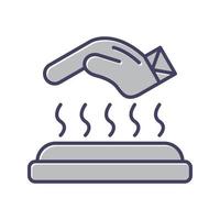 Hot Surface Vector Icon