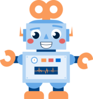 Kids Toy Robot Smiling PNG Illustration