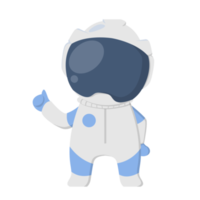 astronaut geven duimen omhoog PNG illustratie