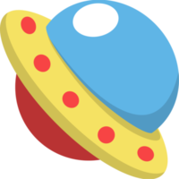 gelbe ufo-raum-png-illustration png