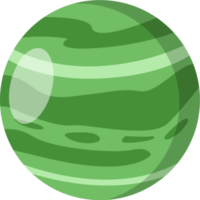 Green Planet Space PNG Illustration