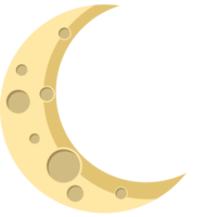 ilustração png de espaço de meia lua