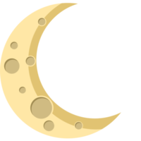 metà Luna spazio png illustrazione