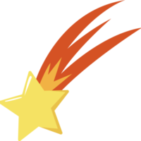 Shooting Star Space PNG Illustration