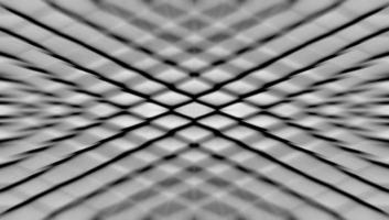 Black and white color geometric mesh pattern background with zoom effect photo