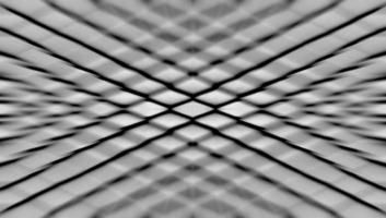 Black and white color geometric mesh pattern background with zoom effect photo