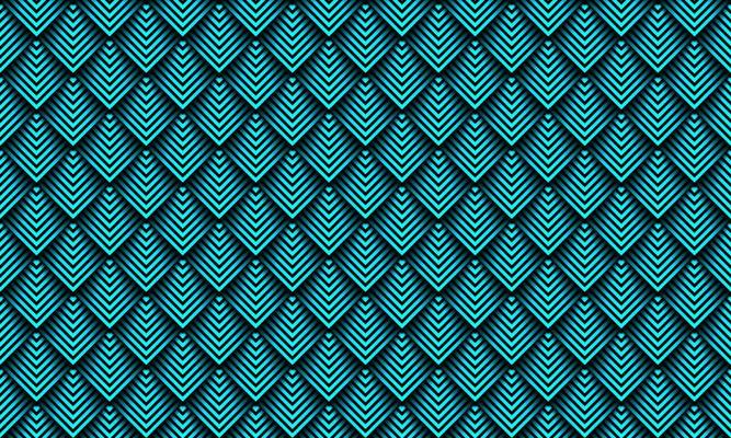 Blue diamond pattern seamless overlapping. Seamless geometric. Vector illustration.