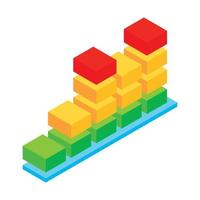 Audio wave isometric 3d icon vector