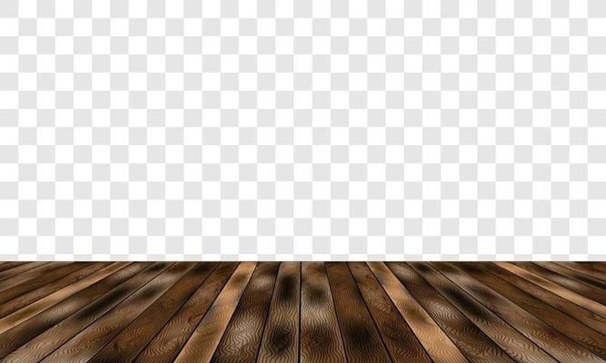 Realistic brown wood old dirty floor and grey checkered background vector