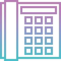telephone communication hotel - gradient icon vector
