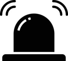 siren wifi ring emergency - solid icon vector