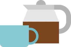 coffee hot cup drink - flat icon vector