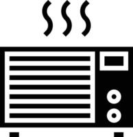 heater hotel warm - solid icon vector