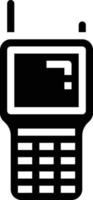 walkie talkie communication - solid icon vector