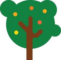 tree fruit growht - flat icon vector