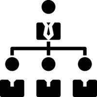 organization collaboration teamwork connection partnerships - solid icon vector