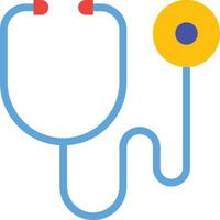 stethoscope healthcare medical tool - flat icon vector