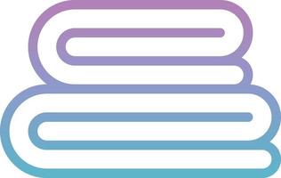 towel hotel service - gradient icon vector
