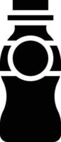 drinking yogurt bottle milk beverage - solid icon vector