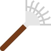 rake tool farm - flat icon vector