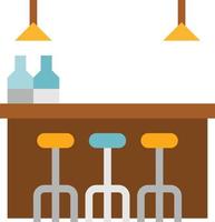 bar drinkink alcohol - flat icon vector